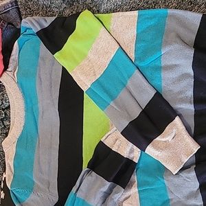 multi strip sweater